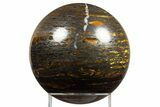 Polished Tiger Iron Stromatolite Sphere - Billion Years #316246-1
